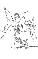 Tinker Bell kleurplaat 4